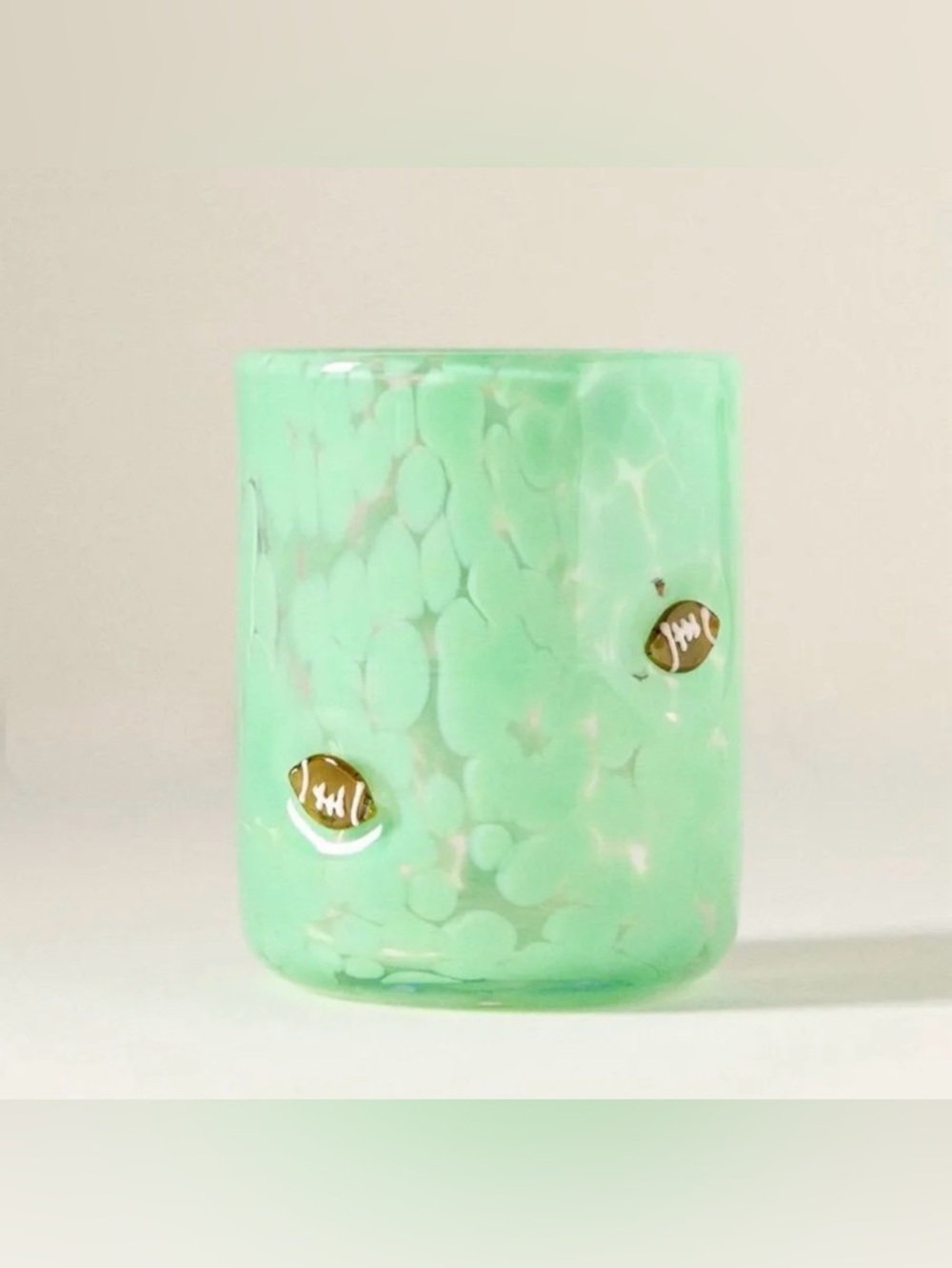 Anthropologie Icon Juice Glass, Sports Edition GREEN NIB